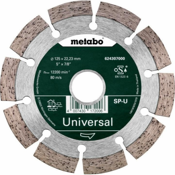 Diamantový řezný kotouč Metabo SP Promotion 125 mm x 22,2...