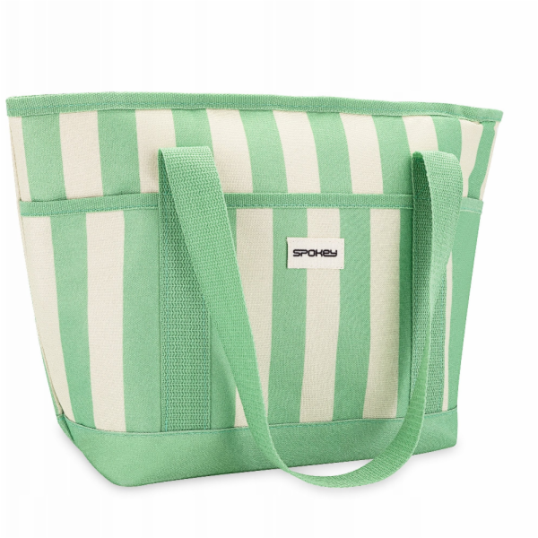 SPOKEY Chladicí taška , bílo-zelená, 39 x 27 cm, 12 l