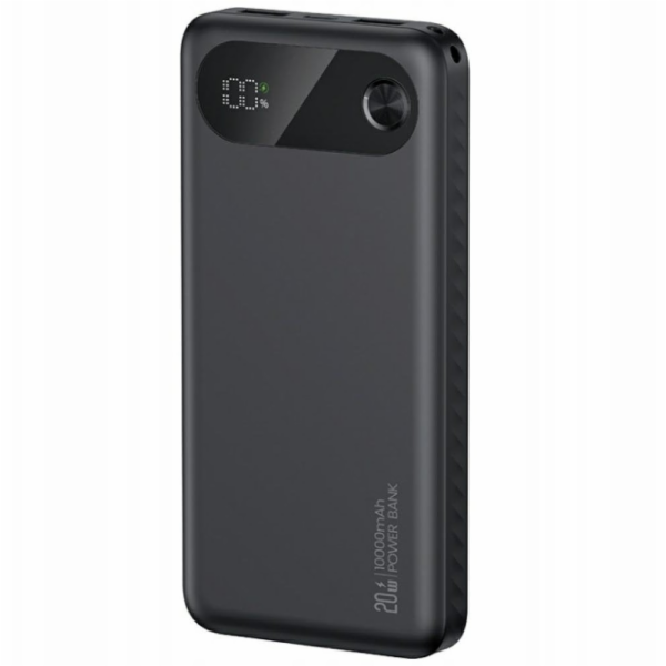 USAMS Powerbanka PB80 10000mAh 20W PD 2xUSB-A + USB-C černá
