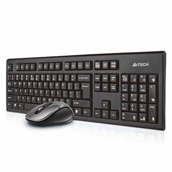 A4Tech 7100N desktop klávesnice Obsahuje myš RF bezdrátov...