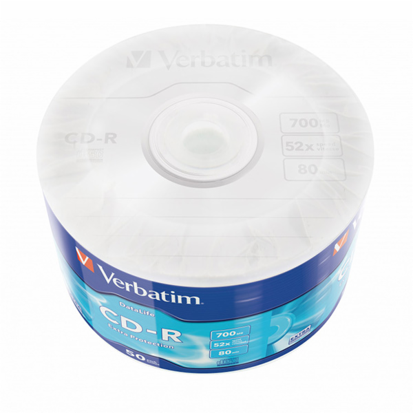 CD-R 52x 700 MB 50P SP Extra Protection Wrap 43787