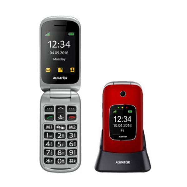 ALIGATOR V650 Senior červeno-stříbrný+st.nab