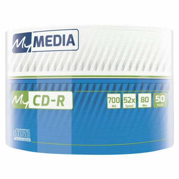 CD-R My Media 700 MB Wrap (50 vřeteno)