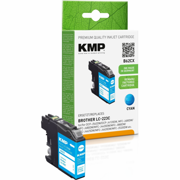 KMP B62CX cartridge modra kompatibil. s Brother LC-223 C