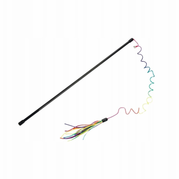 Beeztees Škádlítko pro kočky duhové třásně 70cm