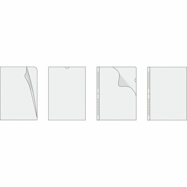 Herlitz Pouzdra na průhledné dokumenty A4 80mic. 100 ks.