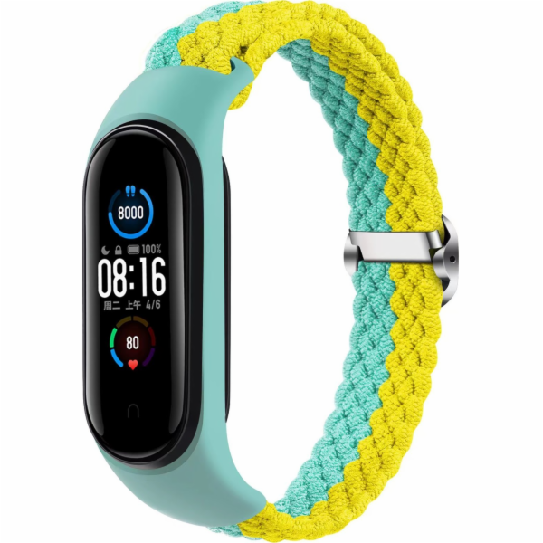 OEM pletený náramek Smart Band M3/M4/M5/M6 MINT-YELLOW