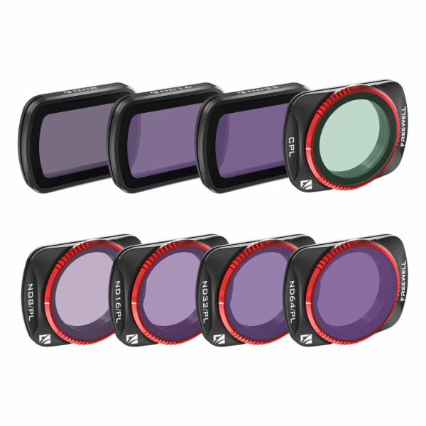 Freewell Sada 8 ks filtrů Freewell DJI Osmo Pocket 3 All Day