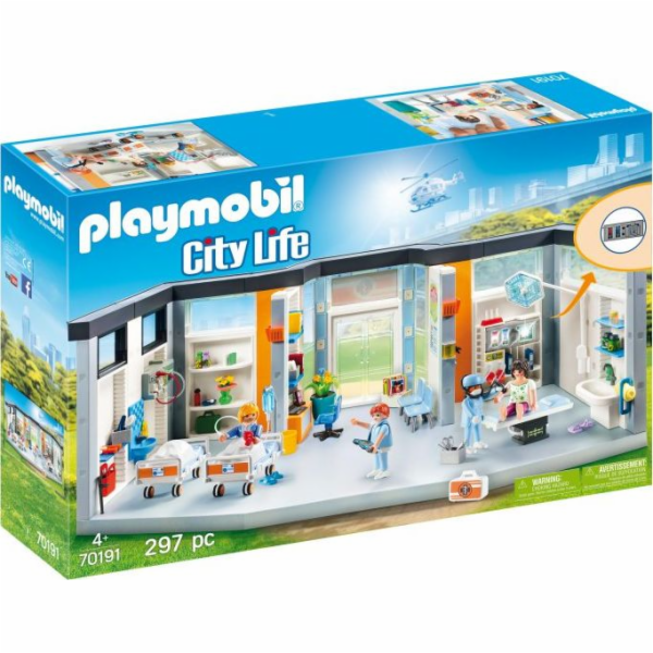 Nemocnice s vybavením Playmobil, Nemocnice, 297 dílků