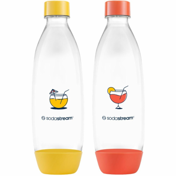 SodaStream Lahev FUSE 2x 1 l, oranžová/žlutá