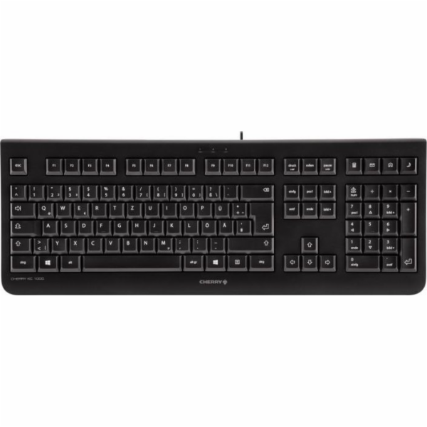 CHERRY klávesnice KC 1000, drátová, USB, CZ+SK layout, černá