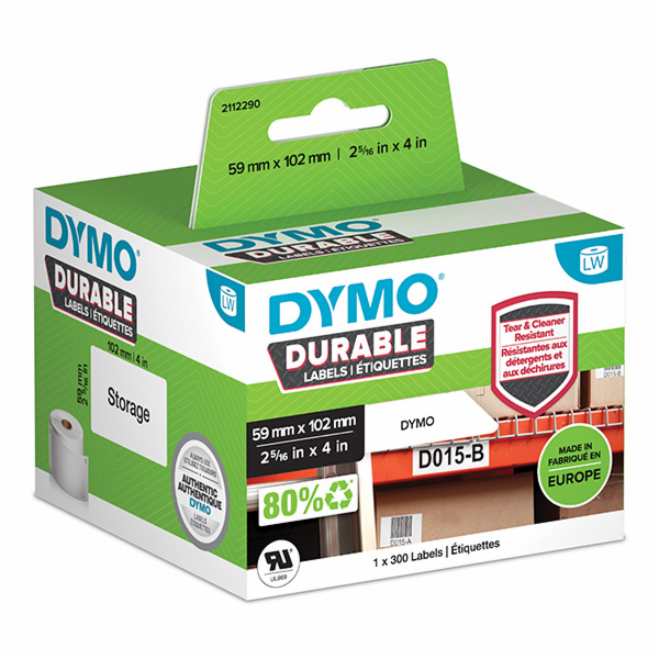 Dymo 2112290  polypropylenové štítky bíl
