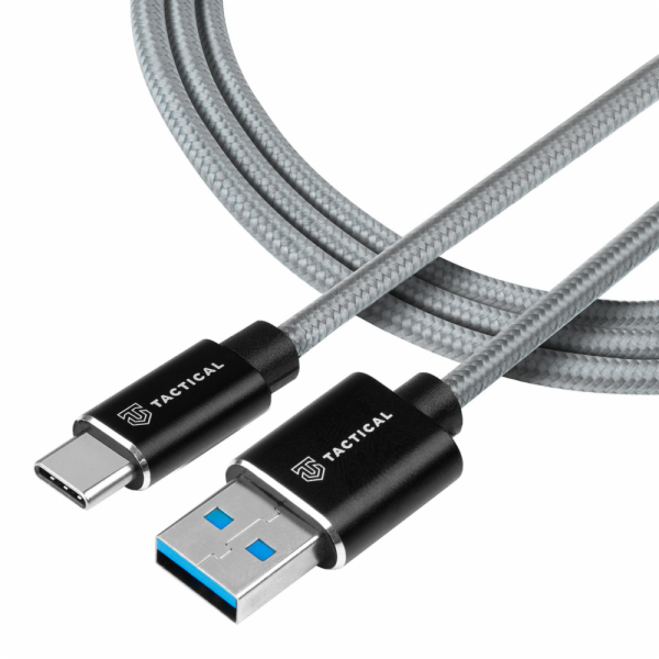 Tactical Fast Rope Aramid Cable USB-A/USB-C 0.3m Grey Cer...