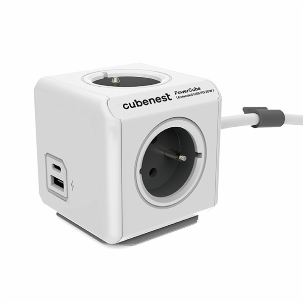 Cubenest Powercube Extended USB PD 20W, A+C, 4× zásuvka, ...