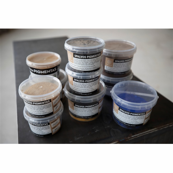Barevný pigment cca. na hliněnou omítku, 198B, 273g, šedá