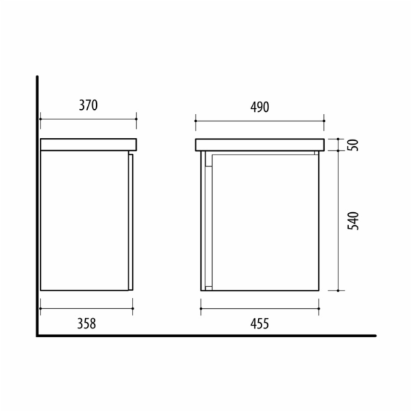 VĚŠÁK SPINT S PODLOŽKOU WTU-50BT-PM BETON