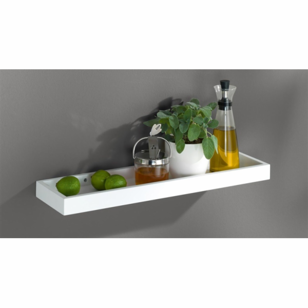 Police Dolle Loggia, bílá, 40 x 15 x 4 cm