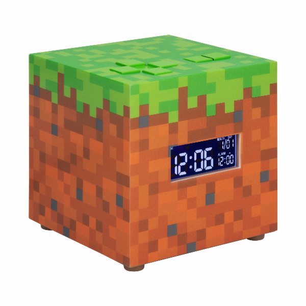 Minecraft BUDÍK SVÍTĚCÍ HODINY MINECRAFT ORIGINÁL