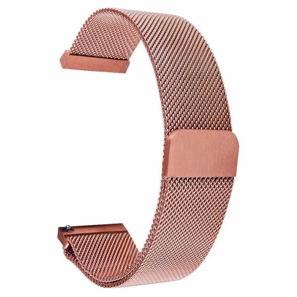 Tactical 634 Loop Magnetický Kovový Řemínek 20mm Rose Gold