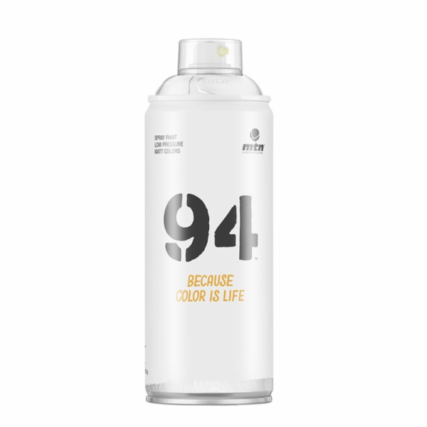 Aerosolová barva Montana na vodní bázi, bílá, 0,4 ml
