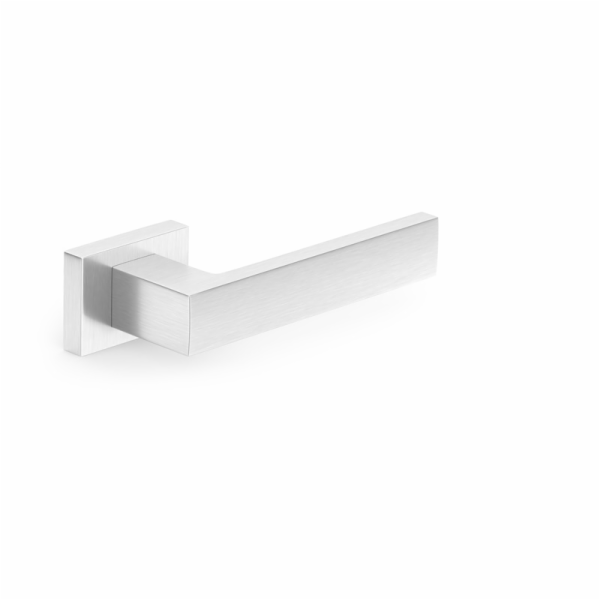 Klika dveří, interiér SQ Matt Nickel CUBE RT, chrom
