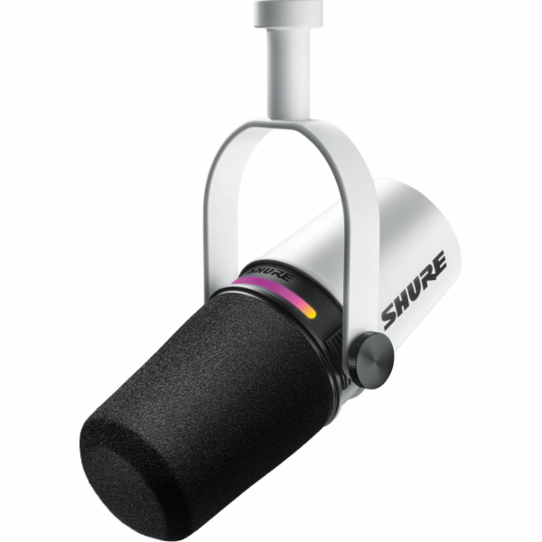 Shure MV7+-W - řečnický pultík/hlasový mikrofon s konekto...