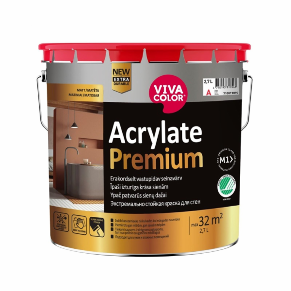 Barva na stěny Vivacolor Acrylate Premium C 2,7L