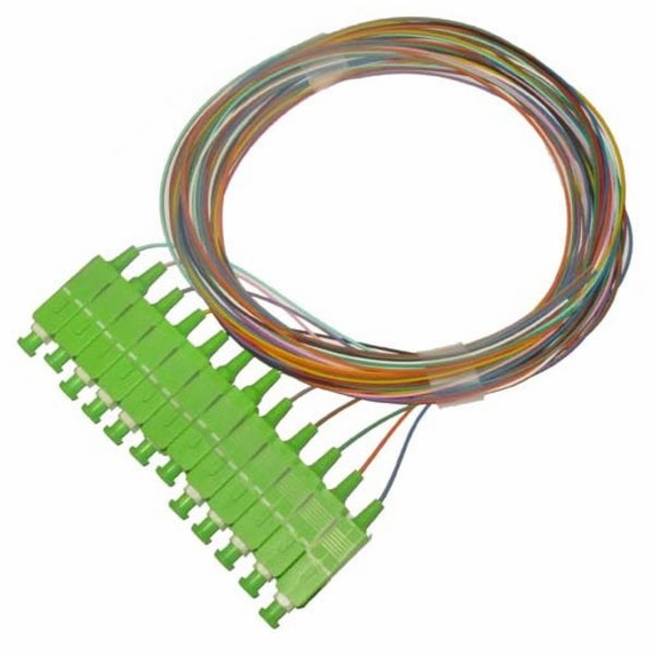 XtendLan FO pigtail SC/APC, 9/125, 0,9mm, 1m, sada 12 pig...