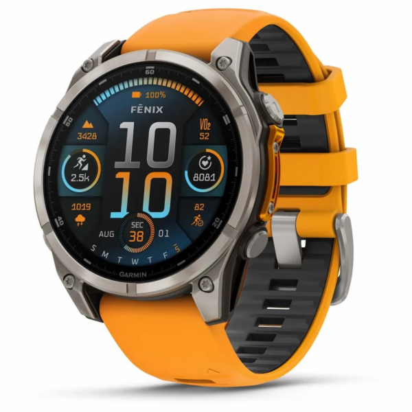 Garmin fenix 8 3,56 cm (1.4") AMOLED 47 mm Digitální 454 ...