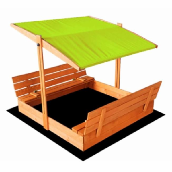 Pískoviště, 120 x 120 cm, hnědé