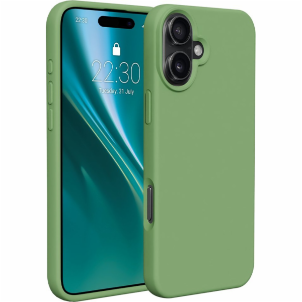 Silikonové TPU pouzdro Etteri pro iPhone 16 světle zelené