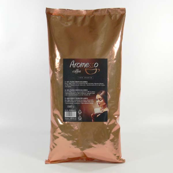 NoName Kávová zrna, Aromesso, 1 kg, sáček, Arabica