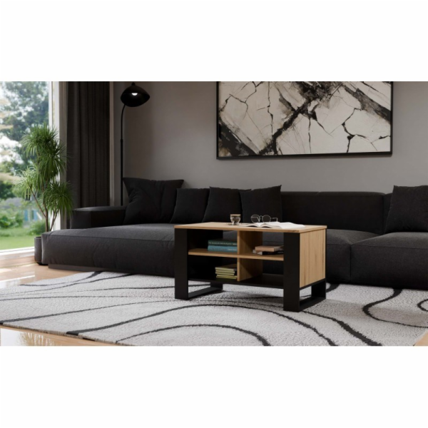 KÁVOVÝ STOLEK MODERN 4P ARTISAN ČERNÁ NOHA