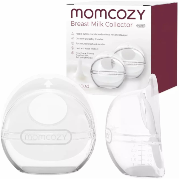 Momcozy 90ML ZNOVUPOUŽITELNÁ SBĚRAČKA NA MATEŘSKÉ MLÉKO –...