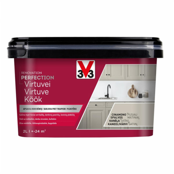 V33 Smaltovaná barva Perfection Kitchen, 2 l, skořicová