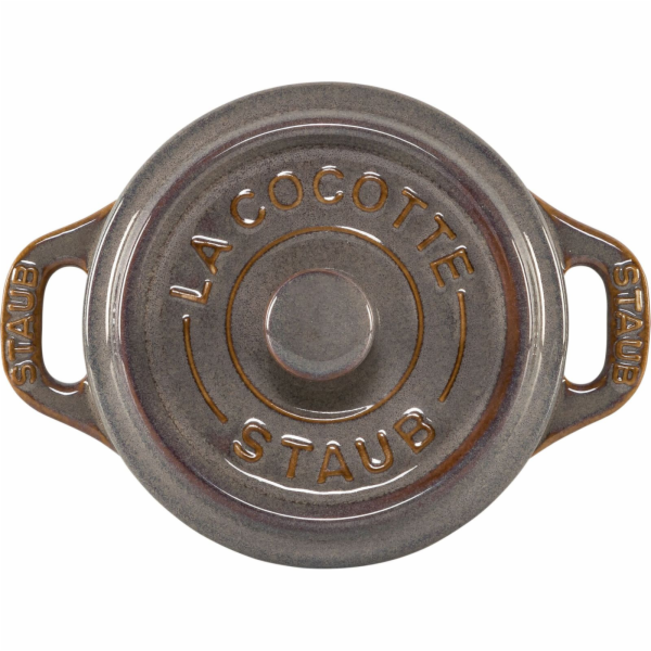 Staub Mini Cocotte Set 4-tlg. rund, Keramik, antik-grau