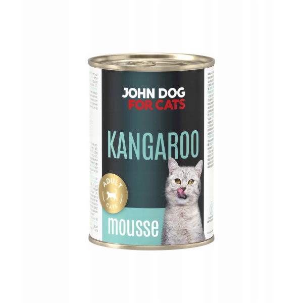 JOHN DOG For cats Kangaroo Mousse - mokré krmivo pro kočk...