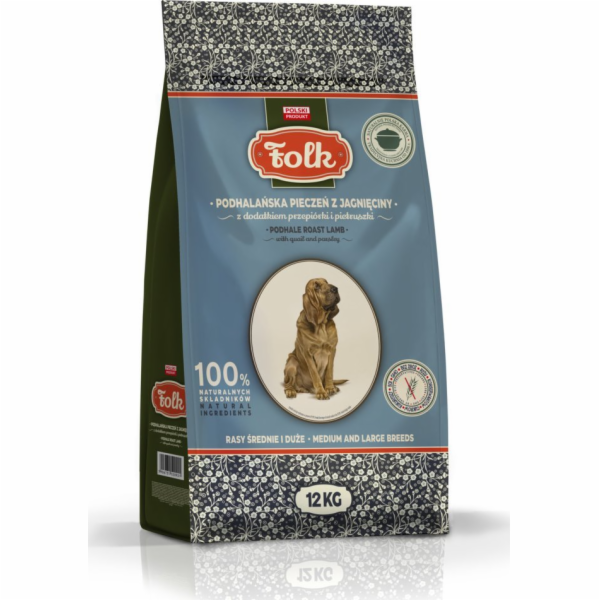 FOLK Medium and large breeds Podhale-style lamb roast wit...