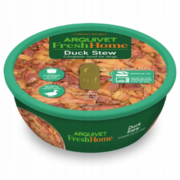 ARQUIVET Fresh Home Duck stew - vlhké krmivo pro psy - 280g