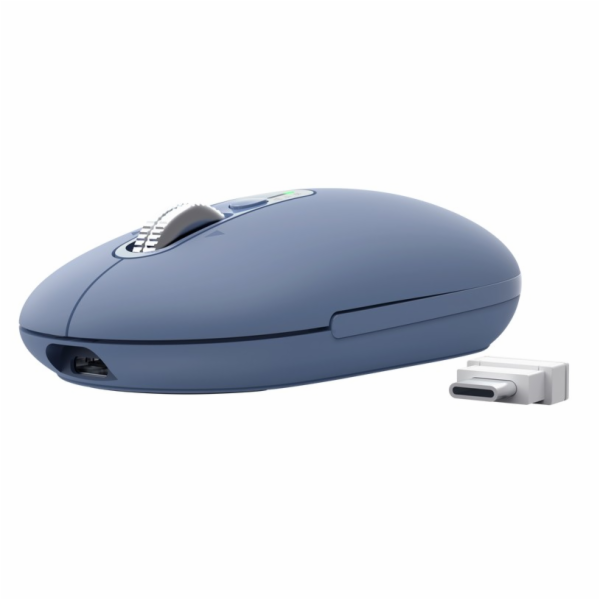 Trust Seron Slim/Kancelářská/Optická/3 200 DPI/USB+BT/Modrá