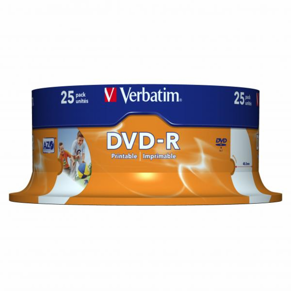 VERBATIM DVD-R(25-Pack)Spindl/Printable/16x/4.7GB