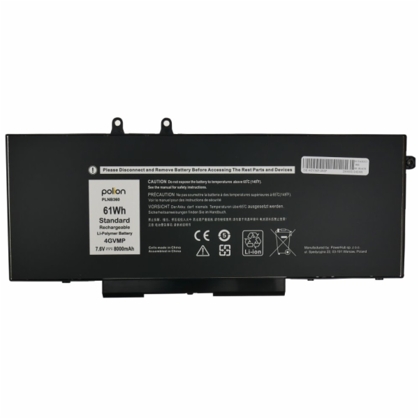 TRX Baterie Polion 4GVMP pro notebooky DELL 451-BCNX Lati...