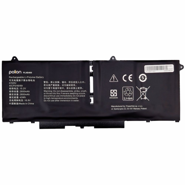 TRX Baterie Polion 07KRV pro notebooky DELL 451-BCWY Lati...