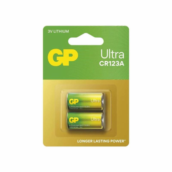 GP Lithiová baterie GP Ultra CR123A - 2 ks
