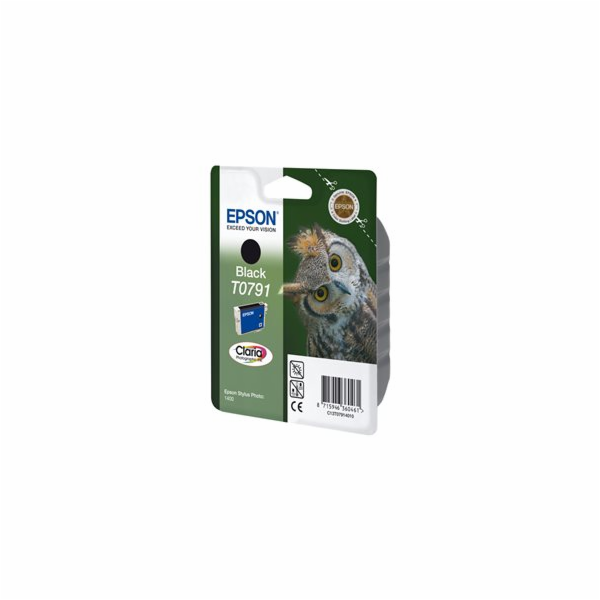 Epson T0791 - 11 ml - černá - originální - blistr s RF / ...