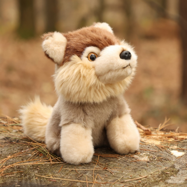 Rappa Plyšový vlk sedící 16 cm ECO-FRIENDLY