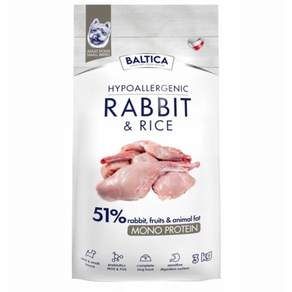 BALTICA Nutraceutic Hypoallergenic S Mono Rabbit with ric...