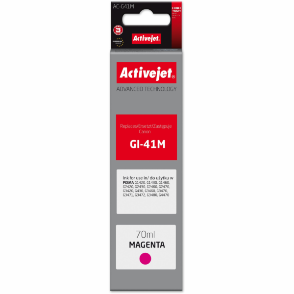 Activejet AC-G41M Láhev s inkoustem pro tiskárnu Canon, n...