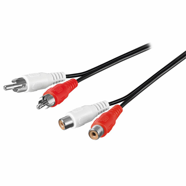 Prodlužovací audio kabel 2x CINCH samec 