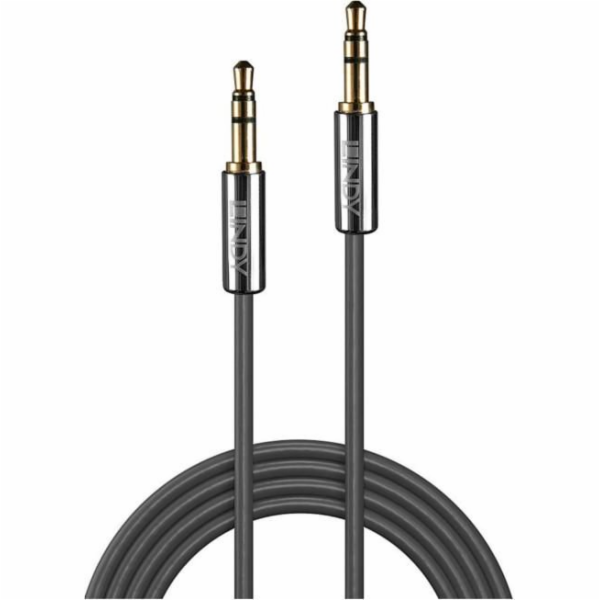 Lindy kabel Jack 3,5 mm - Jack 3,5 mm 0,5 m stříbrný (35320)
